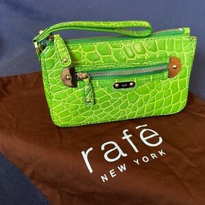 Rafē Lime Green Wrist Bag